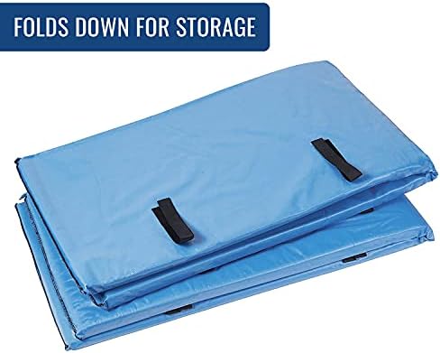 DMI Bed Rail Cover, Bed Rail Padding and Bed Bumper Pad for Elderly, Disabled or Handicapped, Rails Not included, Padded Cover Only, Blue