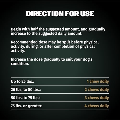 Bully Max 11-in-1 Dog Muscle Builder Power Chews - High Protein Muscle Gain Supplement with Amino Acids - Vet-Recommended for Puppy & Adult Canines