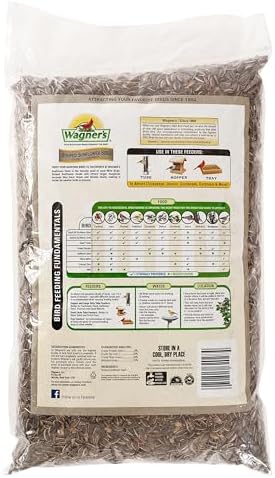 Wagner's 62028 Striped Sunflower Seed Wild Bird Food, 5-Pound Bag