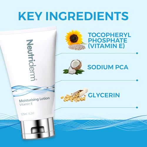 NEUTRIDERM Daily Face Moisturizer with Natural Vitamin E Cream, Moisturizing Lotion for Face and Body, Wrinkles, Dry, Acne-Prone
