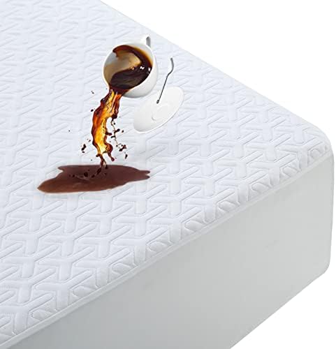 Premium Queen Size Mattress Protector Waterproof Cooling (White,60"x80")