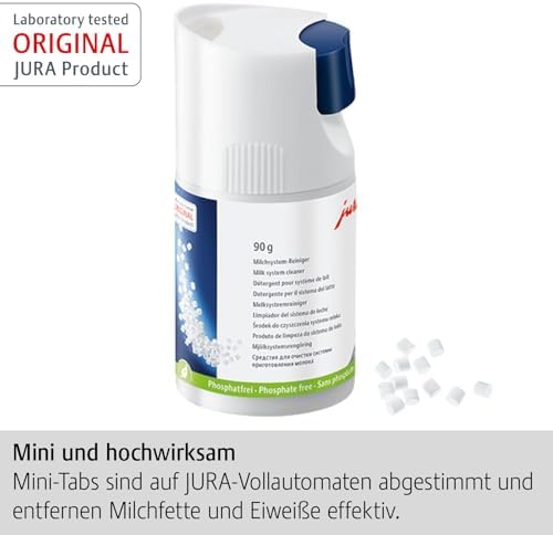 Jura Mini Tabs with Dispensing System Milk System Cleaner - For 30 Cleanings, 90G