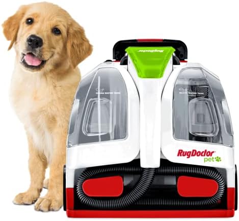 Rug Doctor Pet Portable Spot Cleaner, 2X Suction Power, Lightweight Pet Carpet Cleaner Machine, Pro-Grade Power Removes Stains & Odors from Rugs