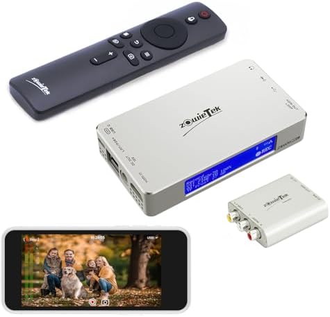 Zowietek 4K HDMI Video Recorder with Analog to Digital Converter, ZowieREC | RCA/CVBS for VHS, VCR, DVR, DVD, Hi8, Mini DV, Camcorder, Cassette