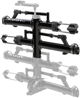 Kuat NV Add-On 2.0-2" - +2-Bike Rack, Black Metallic (NA22B) | Increases 2" NV 2.0 to a 4-Bike Hitch Rack, Rugged All-Metal Construction, E-Bike Compatible, Easy Installation