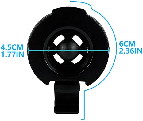BOROLA GPS Holder Bracket Cradle, Compatible for Garmin Nuvi | Durable plastic GPS mount bracket, tool-free install, ball-socket adjustment for vehicle air vent mounting