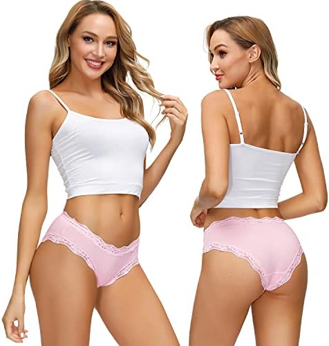 Women’s Underwear Soft Breathable Cotton Brief Ladies Panties 5-Pack