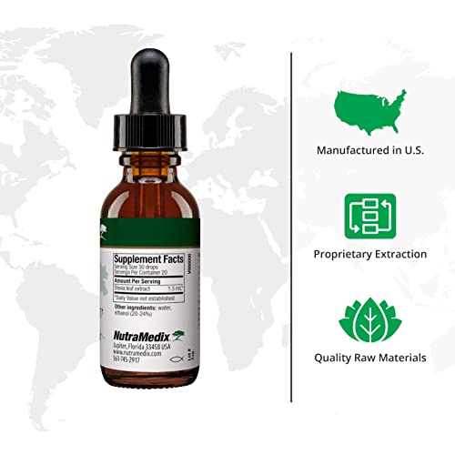 NutraMedix Stevia - Bioavailable Liquid Stevia Leaf Extract Drops for Microbial Support - Sugar Alternative with Microbial Support Properties - Low-Carb, No Added Sugar (1 oz / 30 ml)