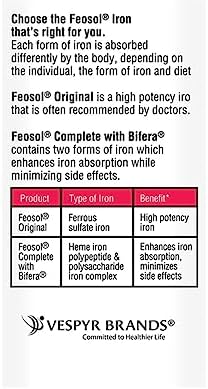 Feosol Original Vitamins, 120 Count (Pack of 2)