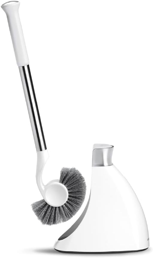 simplehuman Toilet Brush with Caddy Stainless Steel, Black