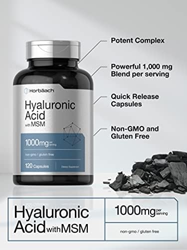 Horbäach Hyaluronic Acid with MSM | 1000 mg | 120 Capsules