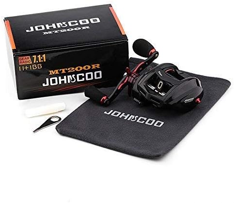 JOHNCOO Titan Baitcasting Reel Max Drag 13 Kgs Big Fish Fishing Reel for Saltwater and Freshwater Heavy Duty