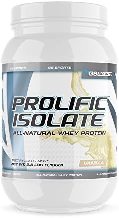Nutrition Prolific Isolate All Natural Whey Protein Isolate (Gluten Free, Lactose Free, Stevia Sweetened, 25g Protein, 100 Calories) – 2.5lb Jar – Chocolate
