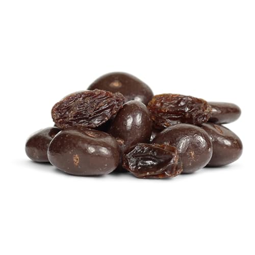 Gourmet Chocolate Covered Raisins by Its Delish, 5 Lbs Bulk Bag | Dark Chocolate with Raisins Healthy Snacking | Dried Raisin Chocolate Candy Snacks | USA Made, Vegan, Kosher Parve