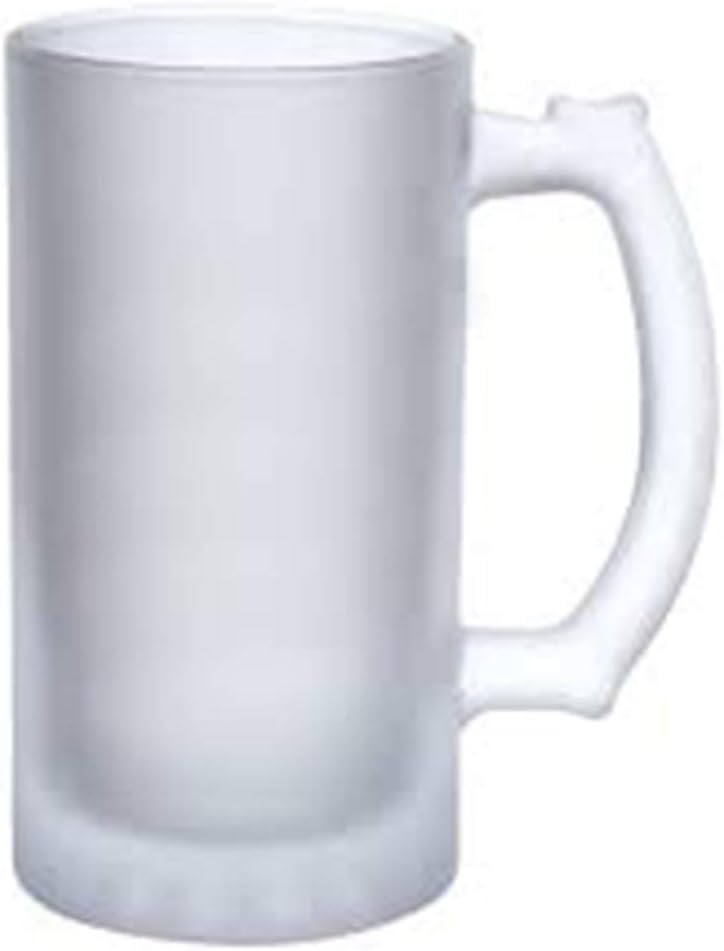 Peter Lit - Beer Mugs for Freezer – Freezable Glass Beer Mugs Stein, 16 Oz Beer Mug, Set of 4