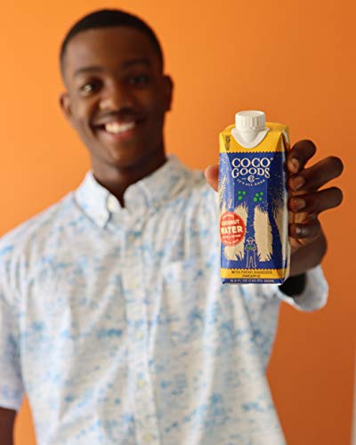 CocoGoods Co Single-Origin Natural Coconut Water with Fresh Pineapple Juice 16.9 fl. oz, 12 pack