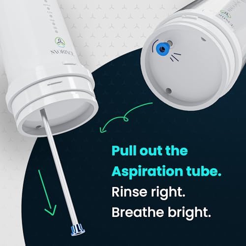Nasal Irrigation System for Sinus Relief 30 Salt Packs 4 Rinse Modes | 4 Nozzles Portable Cordless Electric Neti Pot Nose Cleaner - Sinus Flush Kit