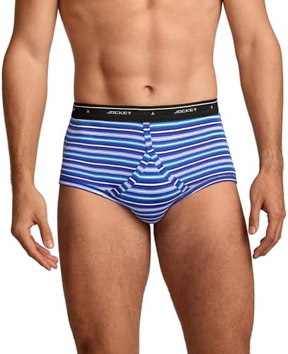 Jockey Classic Full Rise Brief- 3 Pack - 100% Cotton Underwear for Men