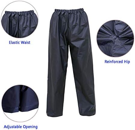 Ultra-Lite Rain Suit for Men Women Waterproof Protective Rain Coat with Pants 2 Pieces Rain Gear