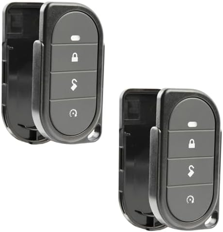2X USARemote Keyless Entry Remote Car Key Fob 4-Button Replacement Shell Case for Viper Alarm Security System (7146V, 4105V, 5305V, 3305V, 5105V, 3102V, 3305V, 3105V)