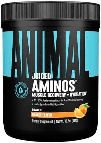 Animal Juiced Amino Acids - BCAA Powder EAA Matrix Plus Hydration with Electrolytes and Sea Salt Anytime Recovery and Improved Performance, Grape Flavor, 30 Servings
