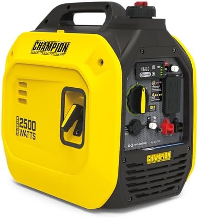 Champion Power Equipment 2500-Watt Ultralight Portable Inverter Generator with Quiet Technology and Free 3-Year Warranty | 39.7 lb, 53 dBA quiet