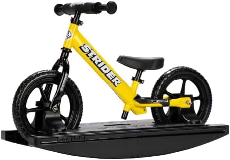 Strider Sport 2-in-1 Rocking Bike, Ages 6 Months–4 Years | For 12 Model, Converts Baby Rocking Toy to Toddler Balance Bike, Tool-Free Adjustments, Wide and Stable Base, Durable Plastic