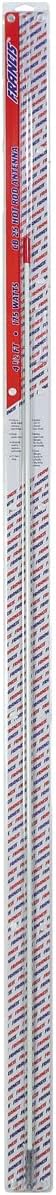 Francis 300-CB25W 4.5' Hot Rod CB Antenna Fiberglass CB Radio Antenna 175W Whip AM|FM Ready, White