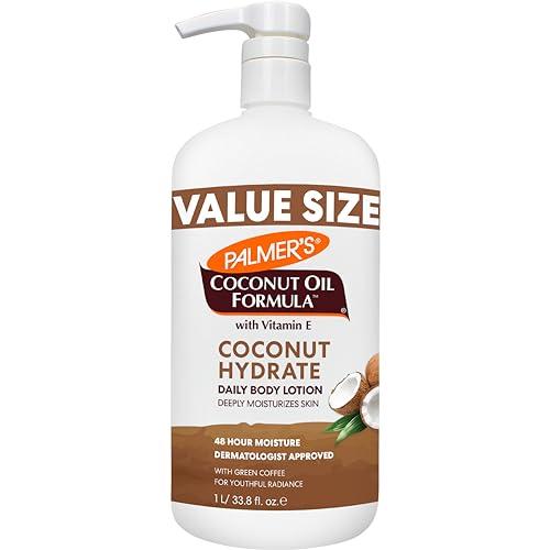 Palmer's Coconut Oil Formula Body Lotion for Dry Skin (13.5 Fl Oz) | A hydrating hand and body moisturizer with Green Coffee Extract and Vitamin E for 48 hour moisture and radiant skin