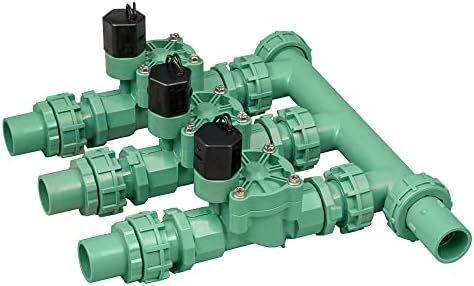 Orbit 91207 3-Valve Preassembled Sprinkler Manifold for Poly Pipe