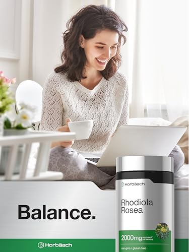 Horbäach Rhodiola Rosea Capsules | 180 Count
