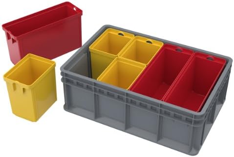 Akro-Mils 38358 Heavy-Duty Stacking Multi-Load Straight Wall Container Shuttle Tote for ASRS Automated Storage and Retrieval Systems