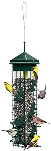 Squirrel Solution200 Squirrel-proof Bird Feeder w/6 Feeding Ports, 3.4-pound Seed Capacity, Free Seed Funnel | Six ports