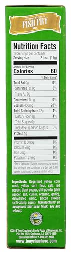 Tony Chachere's Crispy Fish Fry Mix 10 Oz.
