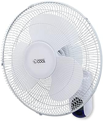Commercial Cool 16 Inch High Velocity Floor Fan, Black, CFF16B | Floor Fan for Home, Garage, Bedroom, or Office, Cooling with 3 Speed Settings, Quiet Floor Fan with Adjustable Tilt Angle
