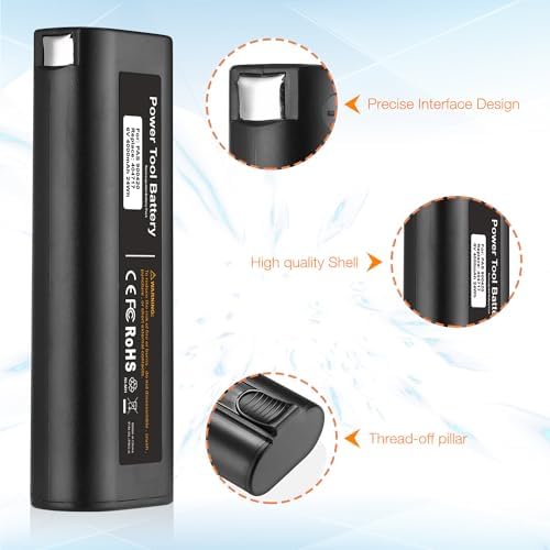Powerextra 2 Pack 4000mAh 6V Battery Compatible with Paslode 404717 B20544E BCPAS-404717 404400 900400 900420 900600 901000 902000 B20720