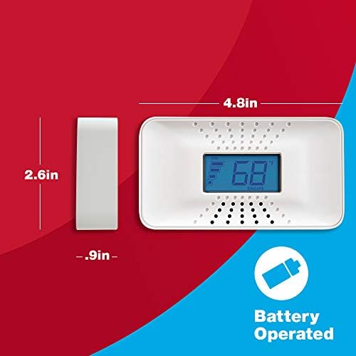 First Alert CO710 Carbon Monoxide Detector with 10-Year Battery and Digital Temperature Display | CO710