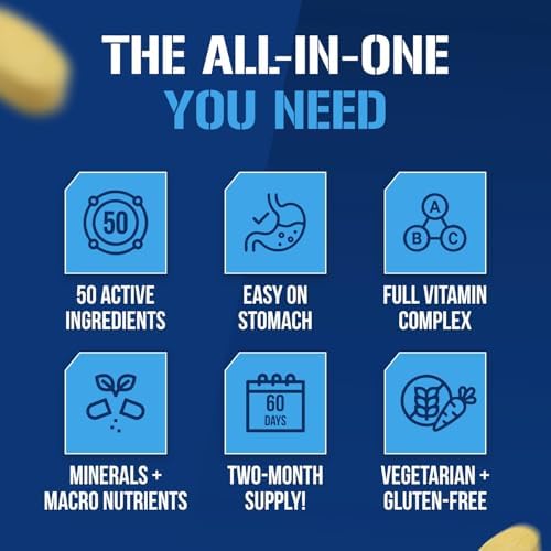 EVL Vitamode - Advanced Daily Men's Multivitamin - 60 Servings | Essential Minerals - Phytonutrient Complex - Active Mens Vitamins for Energy with