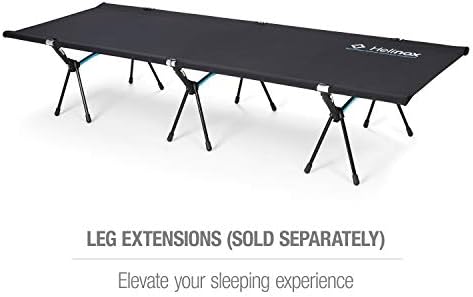 Helinox Cot One Lightweight, Compact, Collapsible, Portable Camping Cot, Regular, Black