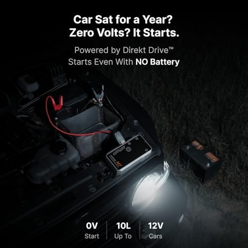 M7 SmartIgnition Jump Starter with Air Compressor, TÜV Certified 12V Car Battery Booster Pack, Portable Tire Inflator, Jump Box, 60Wh Power Bank