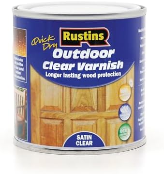 Rustins Quick Dry Outdoor Clear Satin Varnish 250ml