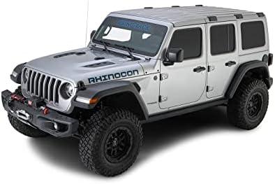 Rhino-Rack Jeep Wrangler JL Unlimited 4 Door Hard Internal Structural Roof Rack/Bare Backbone 3 Base Mounting System in Black