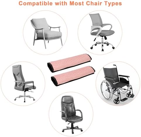 AHIER Wheelchair Armrest Pads, 2PCS Sheepskin Fleece Wheelchair Armrest Covers, Non Slip Arm Rest Cover Cushion pad for Wheelchairs