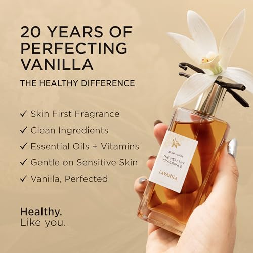 Lavanila Pure Vanilla Perfume for Women, 1.7 Fl Oz | Clean Vanilla Perfume, Long Lasting Women’s Eau de Parfum with Madagascar Vanilla – Natural Fragrance, Women’s Fragrances