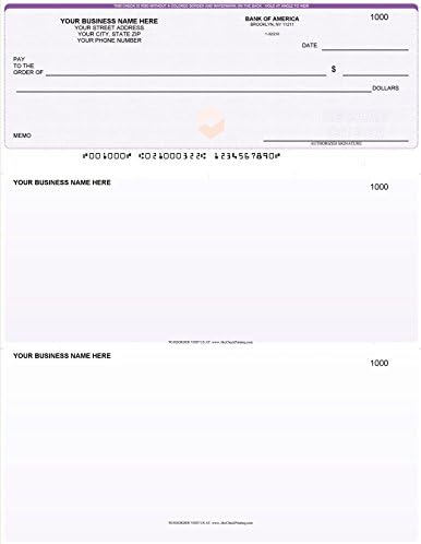 ABC Computer Checks Compatible w/QuickBooks, Checks on Top, Gray Linen (100 Sheets)