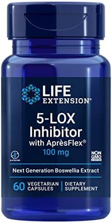 Life Extension 5-LOX Inhibitor with AprèsFlex®, 100 mg, standardized Boswellia serrata Extract, Promotes Joint, Cell & arterial Health, Gluten-Free