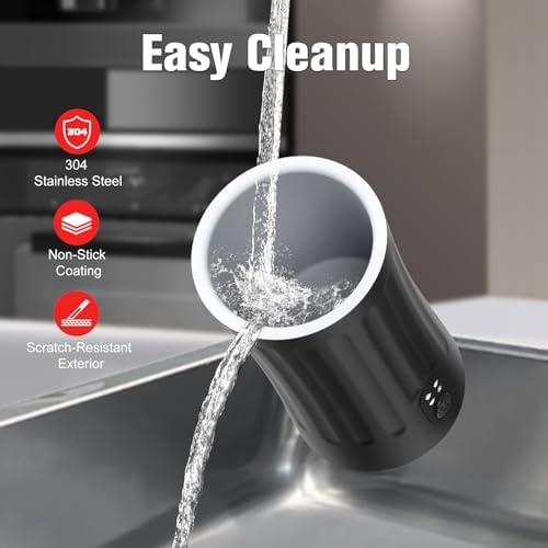 Milk Frother, 4-in-1 Milk Steamer and Frother, 8.1oz, White | Milk Warm and Cold Foam Maker, Auto Shut-Off Frother for Coffee, Latte, Cappuccino, Macchiato