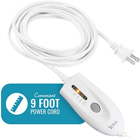 DMI Heating Pad for Pain Relief with 4 Heat Options & Moist Heat for Back Pain Relief,FSA and HSA Eligible,Neck and Shoulders,Muscle Aches,Arthritis,Period Cramps,9ft Cord,14.5 x 12 ',Medium