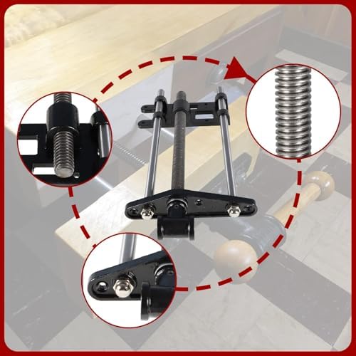 findmall 9 Inch Woodworking Front Vise Heavy-Duty Steel and Cast Iron Front Bench Vise - Fit for Woodworking Projects