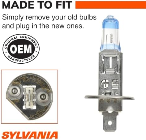SYLVANIA - H1 SilverStar Ultra - High Performance Halogen Headlight Bulb, High Beam, Low Beam and Fog Replacement Bulb